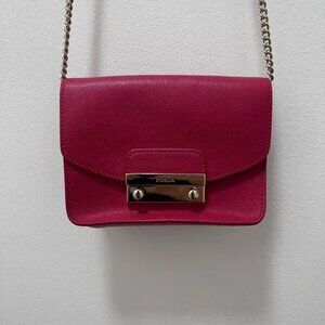 Furla Red Crossbody Bag on a Chain
